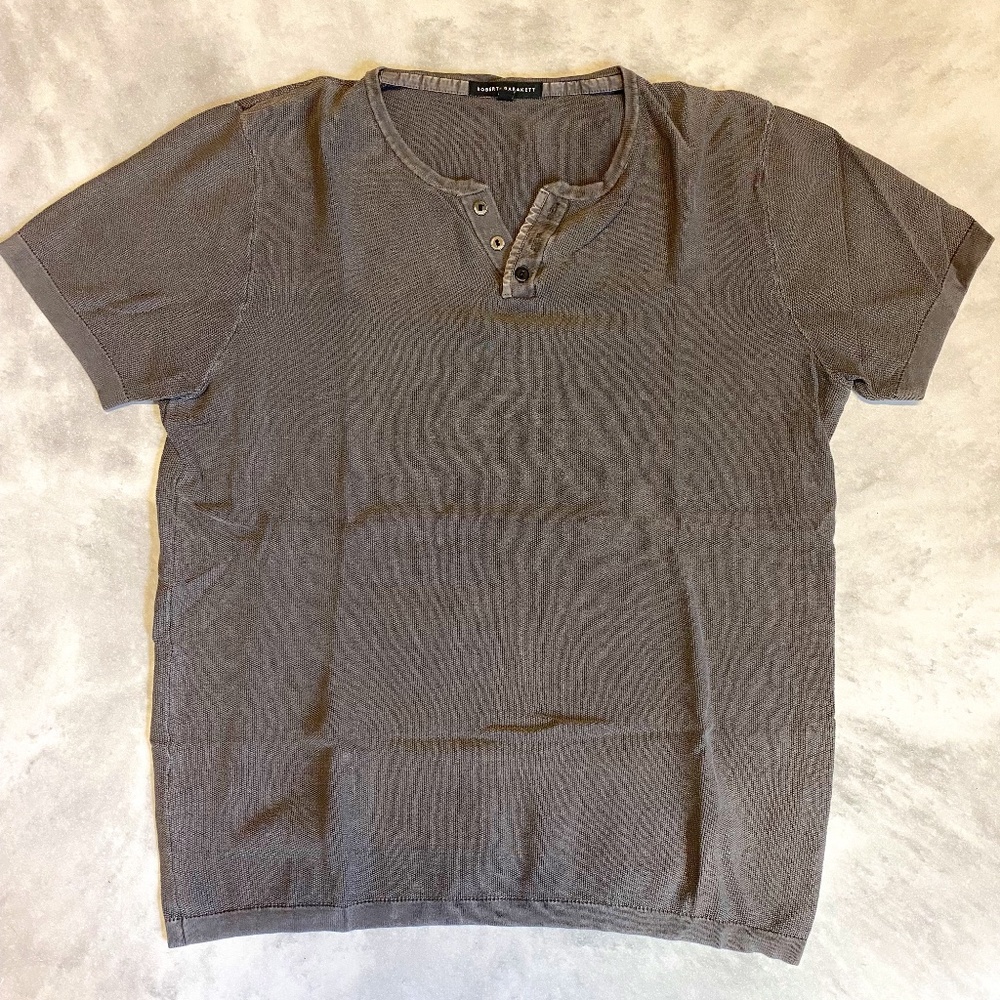 Rober Barakett Plain Gray T Shirt